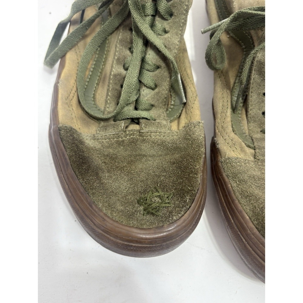 Vans Old Skool Moss Green Suede Gum Soles US Men's 10 Skate Shoes Sneakers - Picture 4 of 6